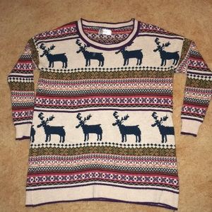 Orilife women’s casual loose Christmas sweater